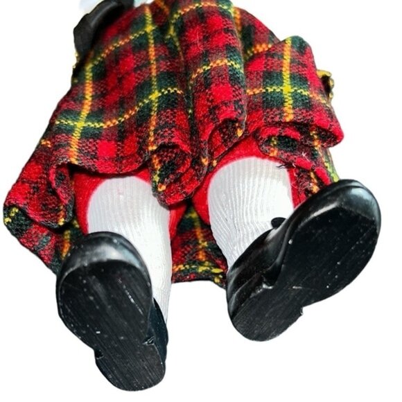 Santa Claus Scottish Plaid Kilt Figure with Beer Stein Rare - Picture 6 of 7